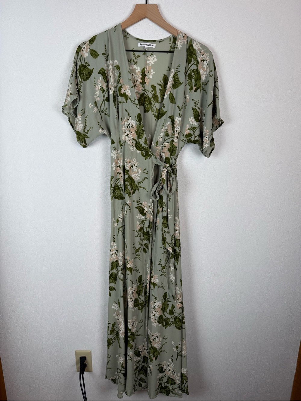 Reformation Winslow Tea Garden Floral Green Maxi Dress Small - Picture 4 of 10